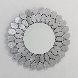 Elegant <b>Round</b> Resin <b>Mirror</b> 15.5 Inch Wall Mounted Decorative <b>Mirror</b> Modern Home Decor for Bedroom Living Room Entryway <b>Bathroom</b> - Product Image 1