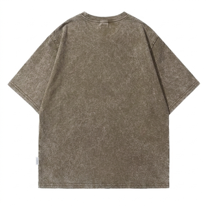 Camiseta de Hombre Oversize de Algodón 100% de 280 g/m², Tejido de Punto, Lisa, Estilo Vintage, Manga Corta, Impresión Serigráfica, OEM - Product Image 3