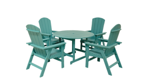 Premium eco friendly outdoor dining set crafted from American pine for all weather garden use. - Product Image 5