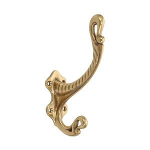 Stylish Brass Wall <b>Hooks</b> Premium Hanging Organizer Decorative Coat Holder <b>Bathroom</b> Utility Rack Home Decor - Product Image 5