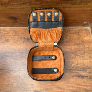 Sacs de toilette de voyage en cuir suédé à mailles ouvertes et petit coffret à bijoux portable en cuir suédé à mailles ouvertes pour femmes - Product Image 6