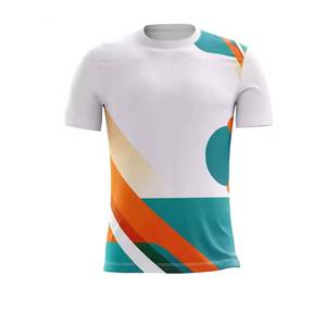 Nouveau T-shirt unisexe sportif surdimensionné en polyester/coton respirant à séchage rapide, teinture unie, OEM pour hommes - Product Image 1