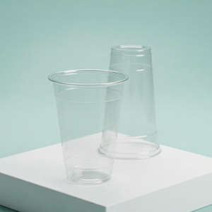 Clear Round PP <b>Plastic</b> <b>Cup</b> 95mm Diameter Disposable Beverage <b>Cup</b> for Tea Coffee Juice Matcha - Product Image 1