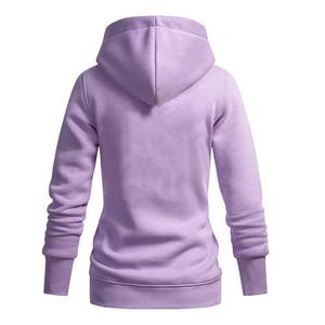 Sudadera con Capucha y Cremallera Estilo Vintage 2026, Informal, para Mujer, 100% Algodón, Ligera y Transpirable, para Otoño e Invierno - Product Image 6