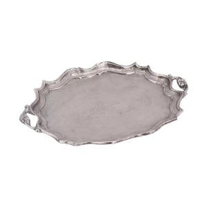 Bandeja de Servir de Latón Estilo Vintage con Asas y Patas, Bandeja Rectangular Decorativa de Metal con Patas para Decoración del Hogar y Eventos - Product Image 5