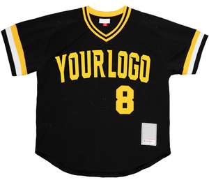 Maillot de baseball personnalisé en mesh, broderie sublimée, chemise de softball cousue, vêtements de sport pour hommes, vente en gros OEM en vrac - Product Image 1