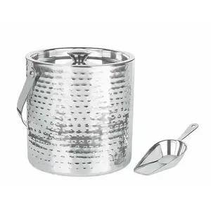 Large Size Modern Ice Bucket New Metal Luxury Handmade Metal Wine <b>Cooler</b> Professional Barware for Hotel Supply With Ice Scoop - Product Image 2