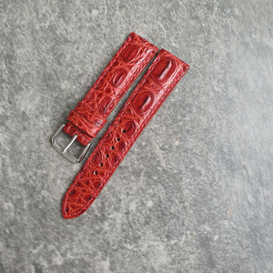 Luxali Handmade Customized Crocodile Leather for Watch <b>Straps</b> with Stainless Steel <b>Buckle</b>-Durable Fashion Band - Product Image 4