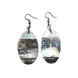 Perlmutt Ohrringe Weiß Abalone Teardrop Ohrringe Muschel Ohrringe Baumel Perlweiß Geburtstags geschenke von Quality Handi crafts