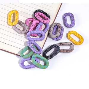 สร้อยเรซิ่นขนาดใหญ่ สไตล์โมเดิร์น สีผสมผสาน สไตล์พังก์ แบบกลวง ขนาดใหญ่ หนา โซ่ยาว หลายชิ้น ของตกแต่งบ้าน งานแฮนด์เมด สำหรับวันเกิด - Product Image 1