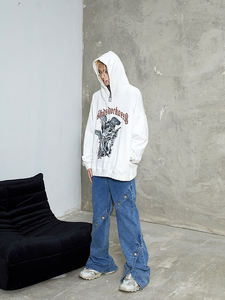 Pantalones Vaqueros de Algodón de Alta Calidad para Hombre, Pantalones Holgados de Moda Personalizados para Hombre, Estilo Baggy, Venta al por Mayor OEM - Product Image 2