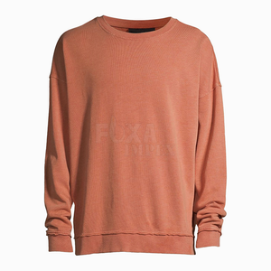 Hiver Automne Échantillon gratuit Sweat-shirt à col rond pour hommes Doublure polaire chaude Pull à manches longues Casual Stylish Comfortable Fit Sale - Product Image 3