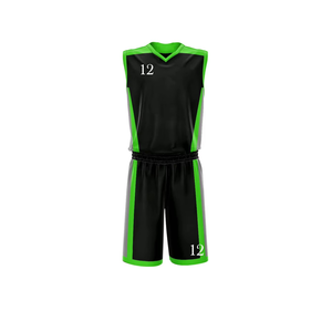 Uniforme de basketball personnalisé 2026 100% coton respirant imperméable écologique col en V semi-élastique taille élastique devant unisexe adulte - Product Image 4