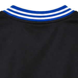 Camiseta de Jersey Zeta Phi Beta para Mujer, Negra y Azul Rey, con Escritura en Twill, Cuello en V, Ribete a Rayas, Manga Corta, Talla Grande, para Sororidad - Product Image 6