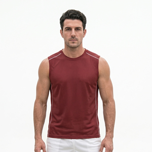 Camiseta sin mangas de malla ligera para hombre, chaleco de algodón de alta calidad para hombre, camiseta sin mangas para entrenamiento. - Product Image 1