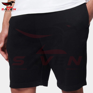 Shorts décontractés noirs pour hommes, taille élastique, couleur unie, fabriqués au Pakistan, collection 2026 – Confort optimal - Product Image 3