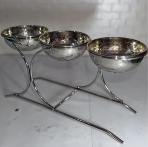Bol à glace moderne en métal poli fait main pour servir les desserts lors de fêtes dans les restaurants, respectueux de l'environnement - Product Image 3