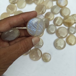 Piedra de Luna de Tanzania Premium, Piedra Plana para la Palma de la Mano, Cristal Curativo Natural, Diamante en Bruto para Meditación, Equilibrio de Chakras, Decoración - Product Image 6