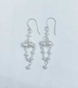 Natural Freshwater <b>Pearl</b> <b>Earrings</b> GIA Certified AAA Grade 925 <b>Silver</b> Classic Elegant Bridal Gift Fashion Accessories - Product Image 2
