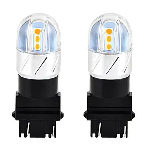 Bevinsee 2 peças T25 3157 4157 lâmpadas LED vermelhas luzes indicadoras traseiras lâmpada traseira de freio reverso