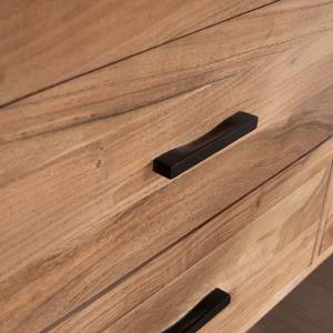 Cómoda de 6 cajones Vandana Royal Design en madera de acacia con patas de metal negro - Product Image 5