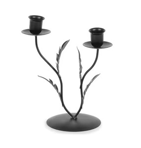 Support de bougie en métal design, centre de table élégant, porte-bougie, décoration intérieure, pièce d'appoint pour mariage - Product Image 3