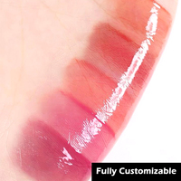 Gloss à lèvres haute brillance à marque privée, formule hydratante longue durée avec vitamine E, en forme liquide