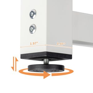 Tavolo per Laptop Regolabile in Altezza per Ufficio Domestico - Design Semplice con Robusta Superficie in Legno Finitura Grigia - Product Image 6
