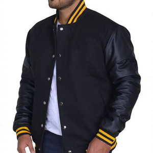 Chaqueta Varsity para Hombre, Corte Ajustado, Ecológica, de Secado Rápido y Transpirable, Color Personalizado, Algodón y Poliéster, Logotipo Bordado en la Parte Delantera - Product Image 1