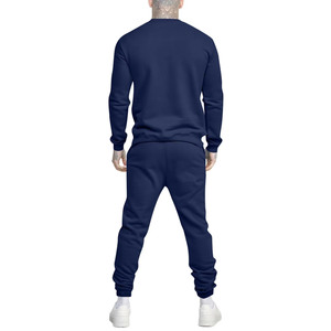 Oversized Streetwear for men Cotton Winter Men's Custom Print Distressed embroidery Sweatshirt <b>Pant</b> Sets Acid Washed Tracksuits - Product Image 4