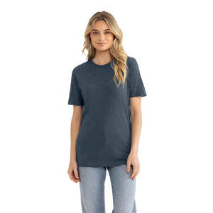 T-shirt basique Buste en mélange premium de coton peigné et filé à l'anneau, unisexe, à manches courtes et col rond, pour femmes - Product Image 1