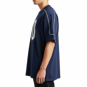 Camiseta Deportiva de Malla Tejida Oversize para Hombre, Transpirable, Ligera, Estilo Casual Urbano - Product Image 4