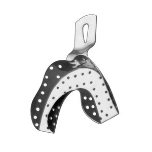 Protectores bucales de acero inoxidable para autoclave, bandejas de impresión dental de acero alemán, precio económico, OEM - Product Image 5