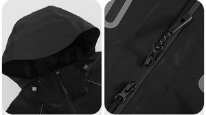 Fabricant de vestes coupe-vent unisexes OEM ODM, imperméables, coupe-vent, softshell, pour sports de plein air - Product Image 3