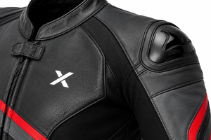Combinaison de moto en cuir une pièce pour course sportive |   Résistant au vent |   Noir Orange Bleu Gris |   Logo X |   OEM ODM |   Design haut de gamme - Product Image 4