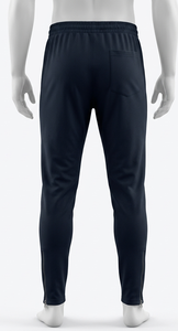 Pantalon de survêtement décontracté pour homme, noir, double interlock (TTS), 100 % polyester, écologique, séchage rapide, respirant, taille élastique, poches latérales - Product Image 2