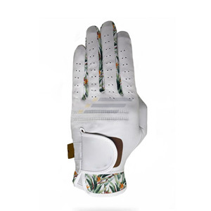 Gants de golf personnalisés OEM unisexes en cuir Cabretta respirant, ajustement flexible, accessoires de golf professionnels haute performance - Product Image 2