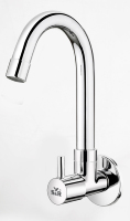 Robinet de lavabo haut à col long de 12 pouces en alliage de zinc durable, à montage sur plan, pour évier de cuisine et de salle de bain modernes
