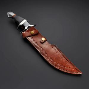Cuchillo Bowie de Supervivencia y Caza de Acero de Damasco Forjado a Mano, Edición Limitada, Micarta, Servicio OEM Disponible, Venta al por Mayor Clásica - Product Image 5