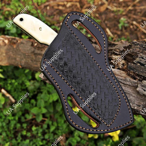 Meilleure Vente Couteau EDC Multifonctionnel à Lame Fixe Façonnée à la Main en Os de Chameau, Type Bec de Faucon, Personnalisable DIY pour Chasse, Camping et Farrier - Product Image 6
