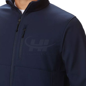 Veste softshell d'hiver pour homme, col montant, logo personnalisable sur le devant, respirante, écologique, haute qualité, best-seller, OEM - Product Image 3