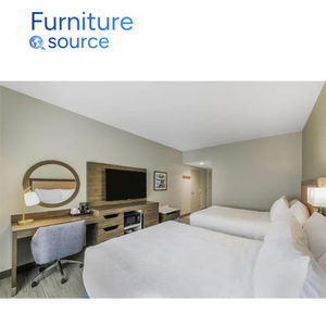 เฟอร์นิเจอร์ห้องนอนพรีเมี่ยม Hampton Inn เฟอร์นิเจอร์ห้องนอนทนทานพร้อมไม้อัด HPL - Product Image 1