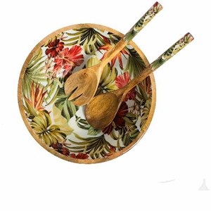 Último Modelo de Tazones para Servir Ensaladas Hechos a Mano con Madera de Mango y Acacia, Vajilla para Fiestas, HANDICRAFT HUB Uttar Pradesh - Product Image 2