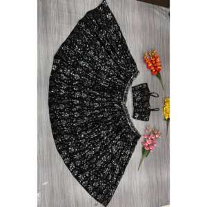 Hermoso Lehenga Choli Bordado para Fiestas, Otros Accesorios Étnicos - Product Image 1