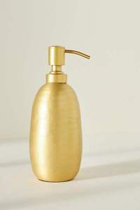 Dispensador de jabón hecho a mano de latón macizo, botella con bomba, moderno, para baño, para uso a largo plazo en ambientes húmedos. - Product Image 4