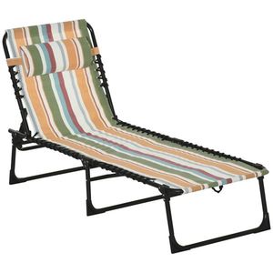 Folding Lounge Chair for Outdoor Sunbathing and Relaxing Comfortable Rocking Sun Lounger - Product Image 1
