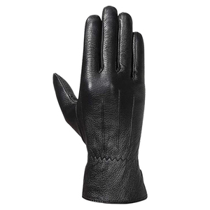 Gants d'hiver en cuir véritable pour hommes, à doigts entiers, doux, chauds, respirants, compatibles écran tactile, durables, design classique, antidérapants, pour usage quotidien - Product Image 3