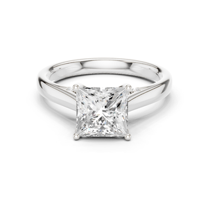 Bague de fiançailles solitaire en or 18K 14K 9K avec diamant de laboratoire taille princesse de 2,00 carats, pureté E VVS2, excellente qualité, pour mariée - Product Image 2