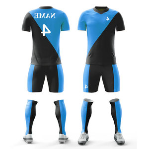 Ensembles d'uniformes de football de couleur unie pour jeunes et adultes, tenues d'entraînement, conception personnalisée - Product Image 4