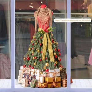 Árbol de Navidad Artificial Preiluminado de 1.5 m con Forma de Maniquí para Decoraciones Festivas - Product Image 2